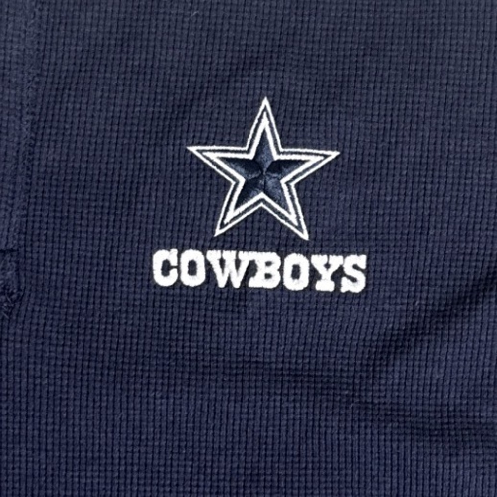 Dunbrooke Dallas Cowboys Mens Size Large Waffle Knit Thermal Henley Shirt NFL - Picture 4 of 11